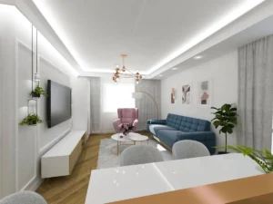 projekt wnętrza mieszkania nowoczesna klasyka architekt lublin warszawa