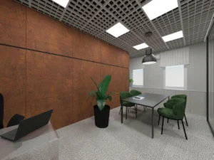 projekt wnętrza biura w stylu loft architekt lublin warszawa