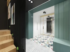 projekt wnętrza domu kolorowa elegancja architekt lublin warszawa