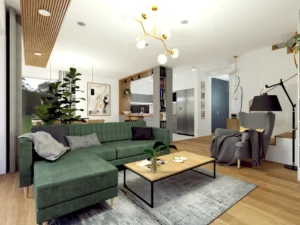 projekt wnętrza domu przytulny minimalizm architekt lublin warszawa
